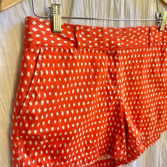 85%OFF❣️Ann Taylor LOFT Orange Ikat Pattern, The Riviera Short, 4 - Picture 4 of 9